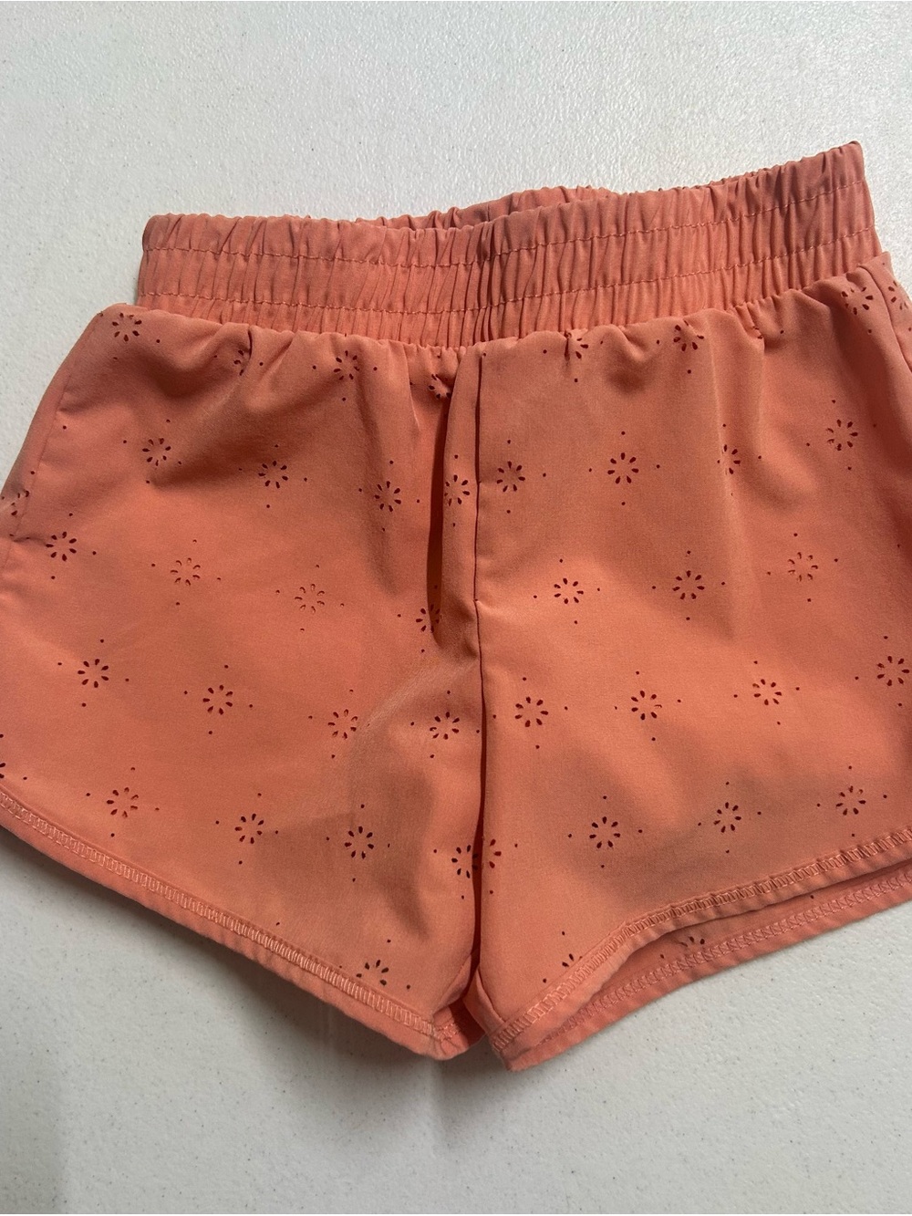 90 Degree By Reflex Coral Eyelet Elastic-Waist Girls' Shorts